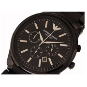  Shop Authentic Emporio Armani Ceramica Chronograph Black Dial Black Steel Strap Watch For Men - AR1451 - Luxxuri