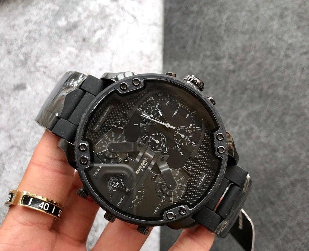  Shop Authentic Diesel Mr Daddy 2.0 Chronograph Black Dial Black Stainless Steel Watch For Men - DZ7396 - Luxxuri