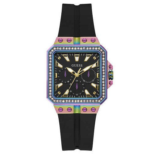  Shop Authentic Guess Libra Black Dial Black Silicone Strap Watch For Women - GW0618L3 - Luxxuri