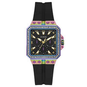  Shop Authentic Guess Libra Black Dial Black Silicone Strap Watch For Women - GW0618L3 - Luxxuri