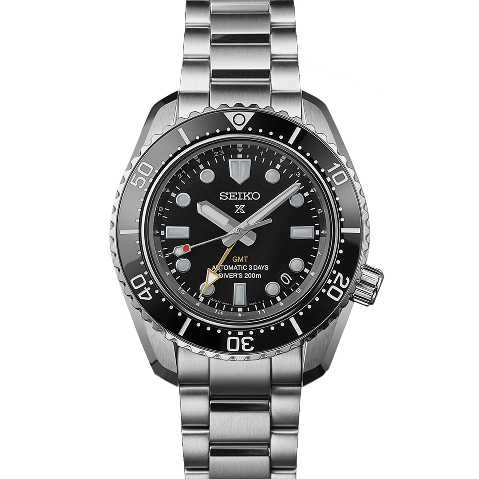  Shop Authentic Seiko Prosprex Dark Depths GMT Automatic Black Dial Silver Steel Strap Watch For Men - SPB383J1 - Luxxuri