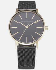  Shop Authentic Armani Exchange Lola Three Hand Black Dial Black Mesh Strap Watch For Women - AX5548 - Luxxuri