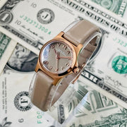  Shop Authentic Marc Jacobs Henry Dinky Grey Dial Grey Leather Strap Watch for Women - MBM1239 - Luxxuri