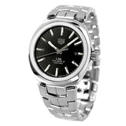  Shop Authentic Tag Heuer Link Quartz Black Dial Silver Steel Strap Watch for Women - WBC2110.BA0603 - Luxxuri