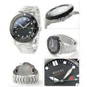  Shop Authentic Gucci G Timeless Black Dial Silver Steel Strap Watch For Men - YA126249 - Luxxuri