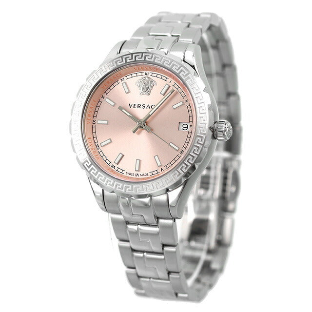  Shop Authentic Versace Hellenyium Pink Dial Silver Steel Strap Watch for Women - V12010015 - Luxxuri