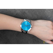  Shop Authentic Michael Kors Runway Blue Dial Silver Steel Strap Watch for Women - MK3292 - Luxxuri