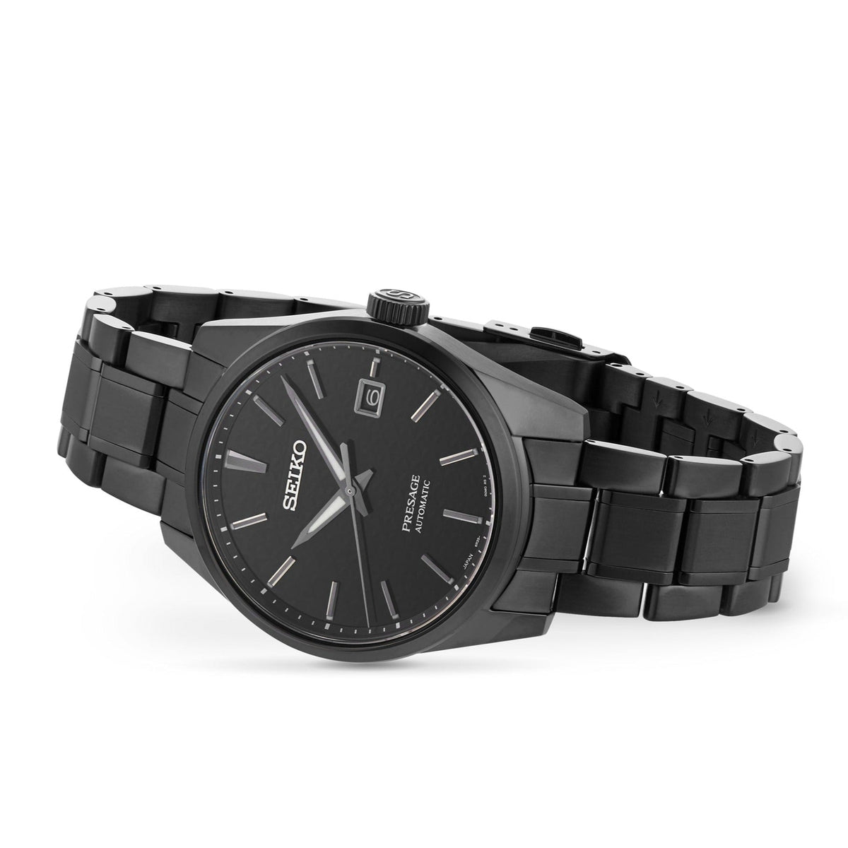  Shop Authentic Seiko Presage Sharp Edged Series Black Dial Black Steel Strap Watch For Men - SPB229J1 - Luxxuri