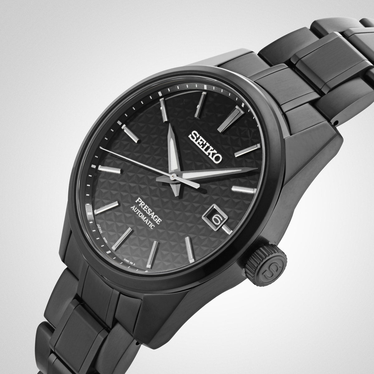  Shop Authentic Seiko Presage Sharp Edged Series Black Dial Black Steel Strap Watch For Men - SPB229J1 - Luxxuri