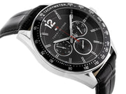  Shop Authentic Tommy Hilfiger Luke Quartz Black Dial Black Leather Strap Watch for Men - 1791117 - Luxxuri