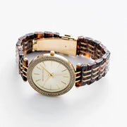  Shop Authentic Michael Kors Darci Gold Dial Brown Two Tone Steel Strap Watch for Women - MK4326 - Luxxuri