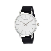  Shop Authentic Calvin Klein Even White Dial Black Leather Strap Watch for Women - K7B211C6 - Luxxuri