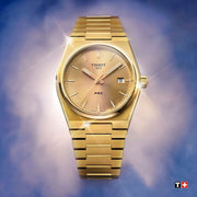  Shop Authentic Tissot PRX Gold Dial Gold Steel Strap Watch for Men - T137.210.33.021.00 - Luxxuri