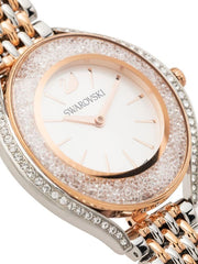  Shop Authentic Swarovski Crystalline Aura White Dial Two Tone Mesh Strap Watch for Women - 5644075 - Luxxuri