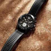  Shop Authentic Guess Fleet Chronograph Black Dial Black Rubber Strap Watch for Men - W0971G1 - Luxxuri