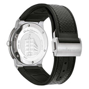  Shop Authentic Salvatore Ferragamo F-80 Classic Black Dial Black Leather Strap Watch for Men - SFDT00619 - Luxxuri