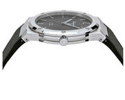  Shop Authentic Salvatore Ferragamo F-80 Classic Black Dial Black Leather Strap Watch for Men - SFDT00619 - Luxxuri
