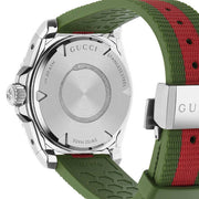  Shop Authentic Gucci Dive Automatic Black Dial Two Tone Rubber Strap Watch for Men - YA136349 - Luxxuri