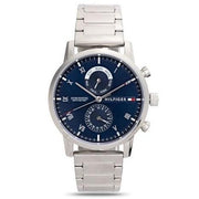  Shop Authentic Tommy Hilfiger Kane Blue Dial Silver Steel Strap Watch for Men - 1710401 - Luxxuri