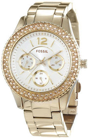 Shop Authentic Fossil Stella Multifunction Gold Dial Gold Steel Strap Watch for Women - ES3589 - Luxxuri