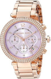  Shop Authentic Michael Kors Parker Purple Dial Rose Gold Steel Strap Watch for Women - MK6169 - Luxxuri