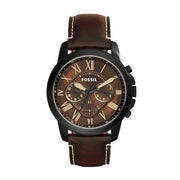  Shop Authentic Fossil Grant Chronograph Brown Dial Brown Leather Strap Watch for Men - FS5088 - Luxxuri