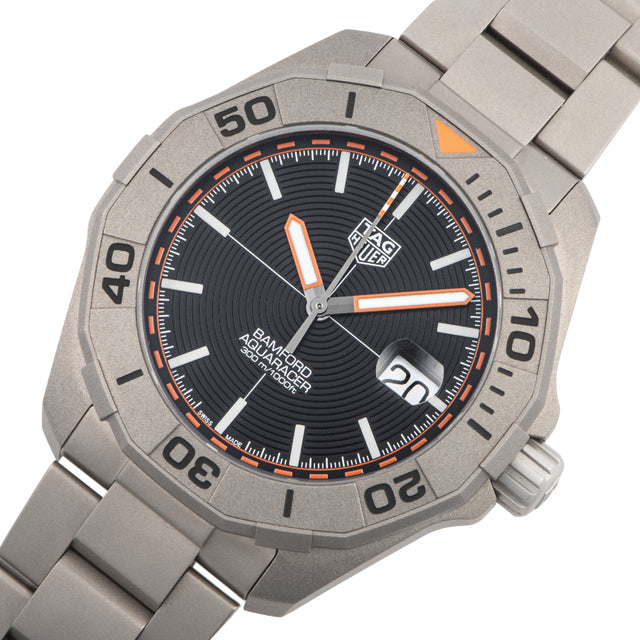  Shop Authentic Tag Heuer Aquaracer Bamford Automatic Black Dial Grey Steel Strap Watch for Men - WAY208F.BF0638 - Luxxuri