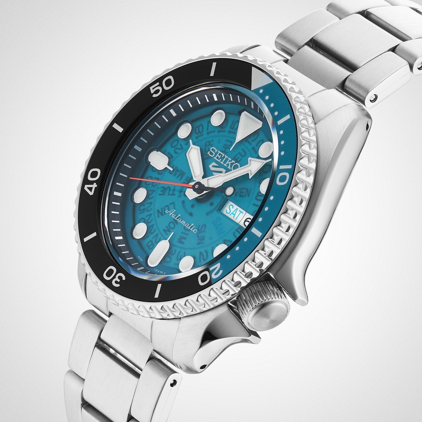  Shop Authentic Seiko 5 Sports SKX Skeleton Green Dial Silver Steel Strap Watch For Men - SRPJ45K1 - Luxxuri