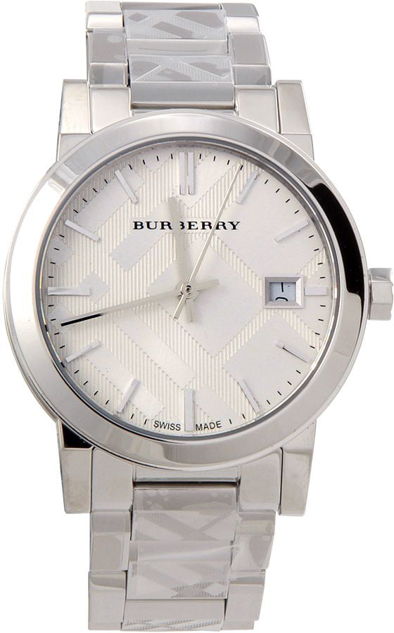  Shop Authentic Burberry The City White Dial Silver Steel Strap Watch for Women - BU9144 - Luxxuri
