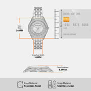  Shop Authentic Michael Kors Harlowe Three-Hand Quartz Silver Dial Silver Steel Strap Watch For Women - MK4708 - Luxxuri