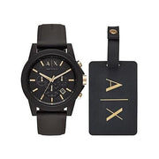  Shop Authentic Armani Exchange Outerbanks Chronograph Black Dial Black Steel Strap Watch For Men - AX7105 - Luxxuri
