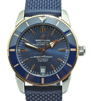  Shop Authentic Breitling Superocean Heritage B20 Automatic 42 Blue Dial Blue Mesh Bracelet Watch for Men - UB2010161C1S1 - Luxxuri