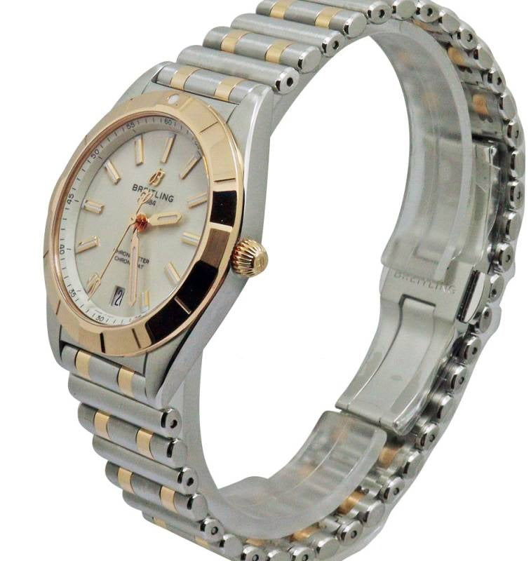 Shop Authentic Breitling Chronomat 32 White Dial Two Tone Steel Strap Watch for Women - U77310101A1U1 - Luxxuri