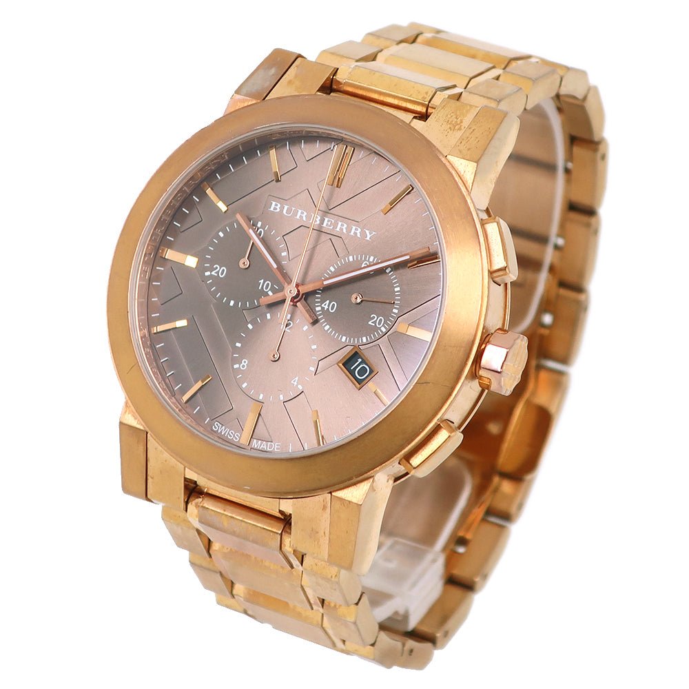  Shop Authentic Burberry The City Grey Dial Rose Gold Steel Strap Watch for Men - BU9353 - Luxxuri