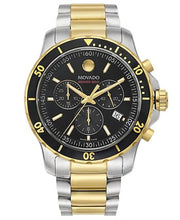  Shop Authentic Movado Series 800 Chronograph Black Dial Two Tone Steel Strap Watch For Men - 2600146 - Luxxuri