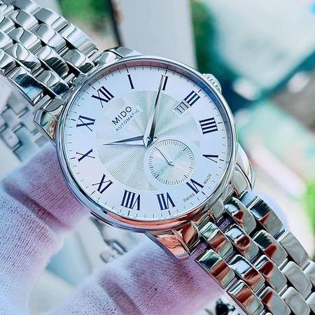  Shop Authentic Mido Baroncelli III Automatic Silver Dial Silver Steel Strap Watch For Men - M8600.4.21.1 - Luxxuri