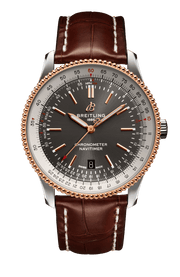  Shop Authentic Breitling Navitimer 1 Automatic 41mm Black Dial Brown Leather Strap Mens Watch - U17326211M1P1 - Luxxuri