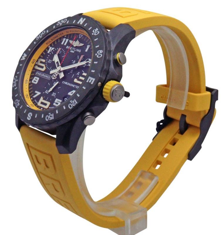  Shop Authentic Breitling Endurance Pro Black Dial Yellow Rubber Strap Watch for Men - X82310A41B1S1 - Luxxuri