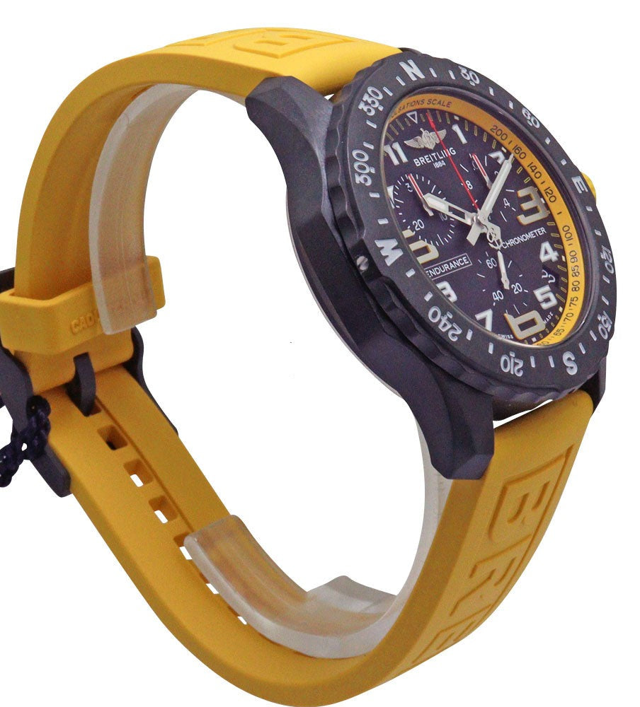  Shop Authentic Breitling Endurance Pro Black Dial Yellow Rubber Strap Watch for Men - X82310A41B1S1 - Luxxuri