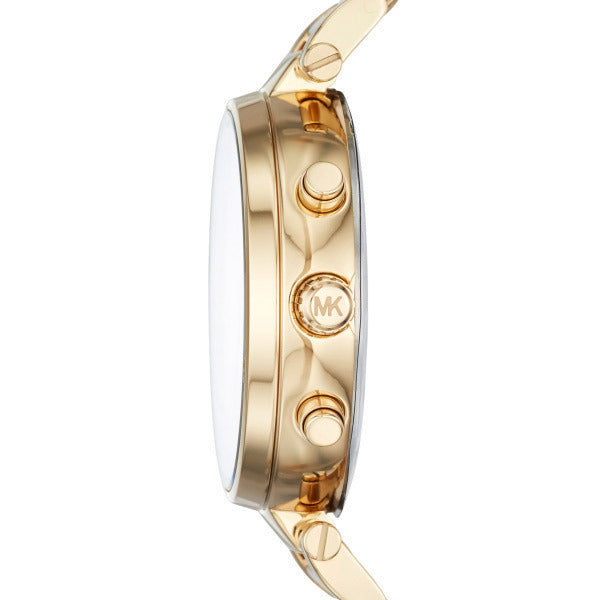  Shop Authentic Michael Kors Sawyer White Dial Gold Steel Strap Watch for Women - MK6362 - Luxxuri