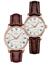  Shop Authentic Mido Baroncelli III Automatic Silver Dial Brown Leather Strap Watch For Women - M7600.2.21.8 - Luxxuri