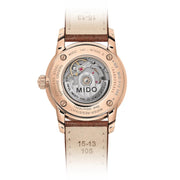  Shop Authentic Mido Baroncelli Automatic Midnight Blue Dial Brown Leather Strap Watch For Women - M7600.3.65.8 - Luxxuri