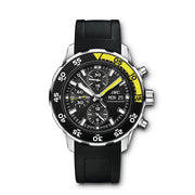  Shop Authentic IWC Aquatimer Automatic Chronograph Black Dial Black Rubber Strap Watch for Men - IW376709 - Luxxuri