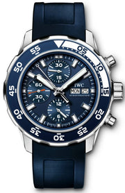  Shop Authentic IWC Aquatimer Chronograph Blue Dial Blue Rubber Strap Watch for Men - IW376711 - Luxxuri