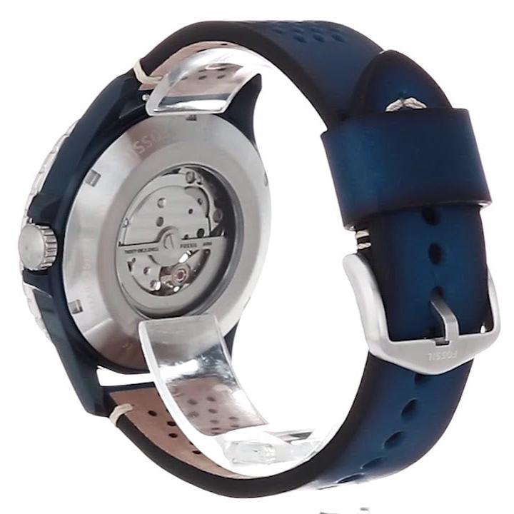  Shop Authentic Fossil Crewmaster Sports Automatic Blue Dial Blue Leather Strap Watch for Men - ME3149 - Luxxuri
