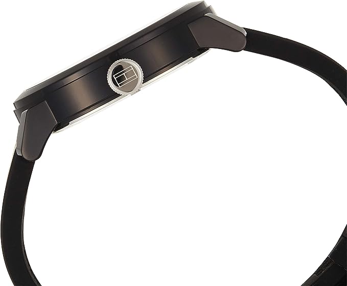  Shop Authentic Tommy Hilfiger Denim Black Dial Black Rubber Strap Watch for Men - 1791326 - Luxxuri