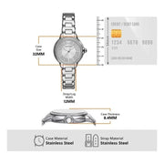  Shop Authentic Emporio Armani Mia Three Crystals Silver Dial Silver Steel Strap Watch For Women - AR11632 - Luxxuri