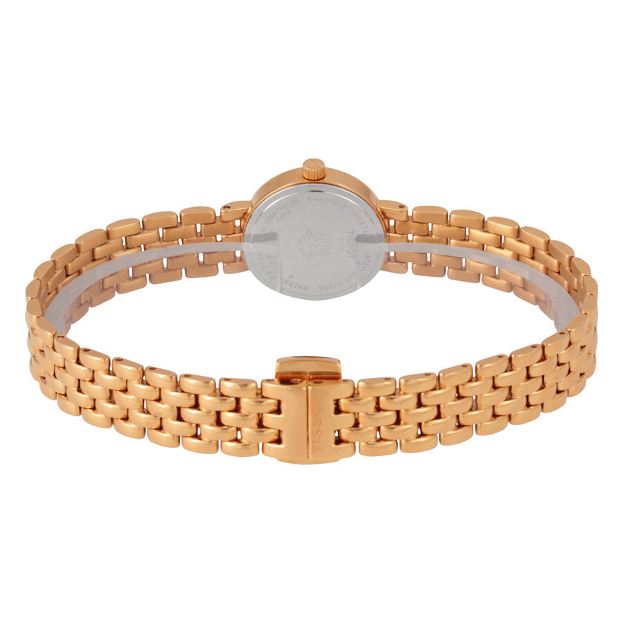  Shop Authentic Tissot T Lady Lovely Mother of Pearl Dial Rose Gold Steel Strap Watch For Women - T058.009.33.111.00 - Luxxuri