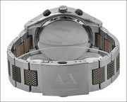 Shop Authentic Armani Exchange Chronograph Black Dial Silver Steel Strap Watch For Men - AX1093 - Luxxuri