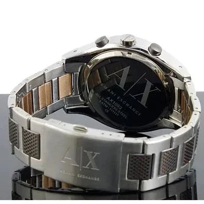  Shop Authentic Armani Exchange Chronograph Black Dial Silver Steel Strap Watch For Men - AX1093 - Luxxuri